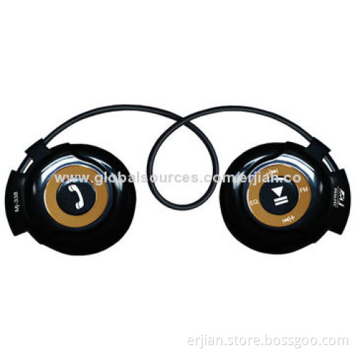 Sports Earphone for iPod/Mobile Phones, Mini USB Port, 2.5mm Audio Jack, Stereo Bluetooth